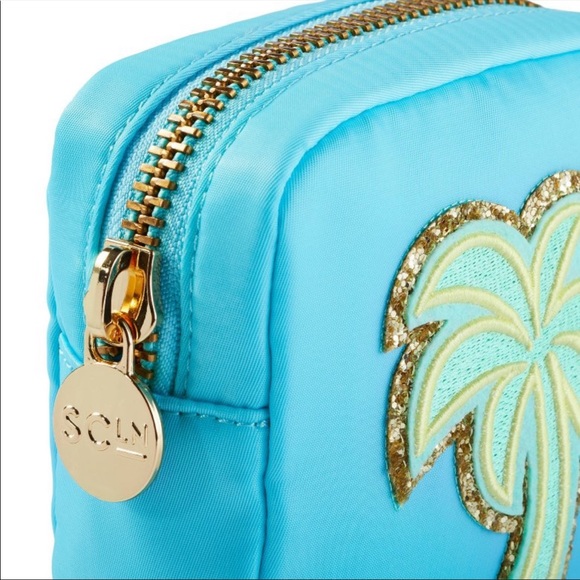 Palm Tree Patch Blue Mini Square Pouch - Stoney Clover Lane x Target - Picture 3 of 3